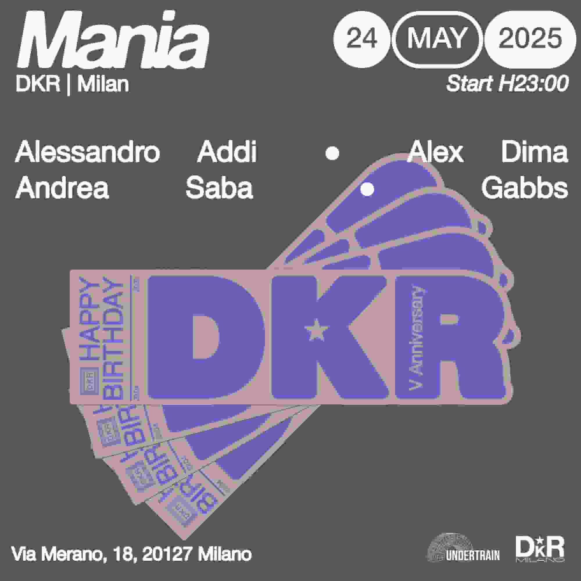 5 years of DKR: Mania invites Alex Dima & Gabbs