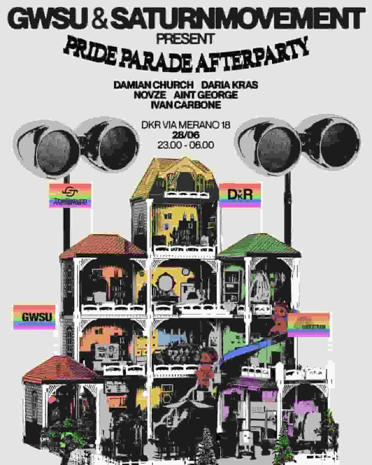 GWSU & SATURN present Milano Pride Parade Afterparty