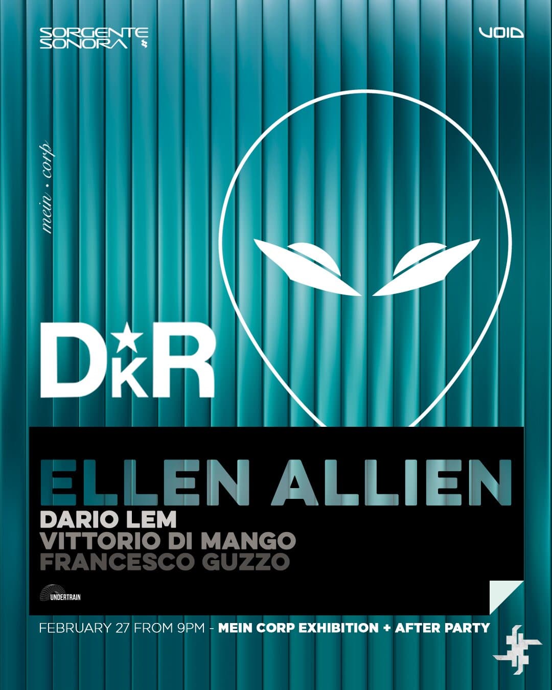 ELLEN ALLIEN MFW26 with Sorgente Sonora, Underground Society - Mein Corp After Party