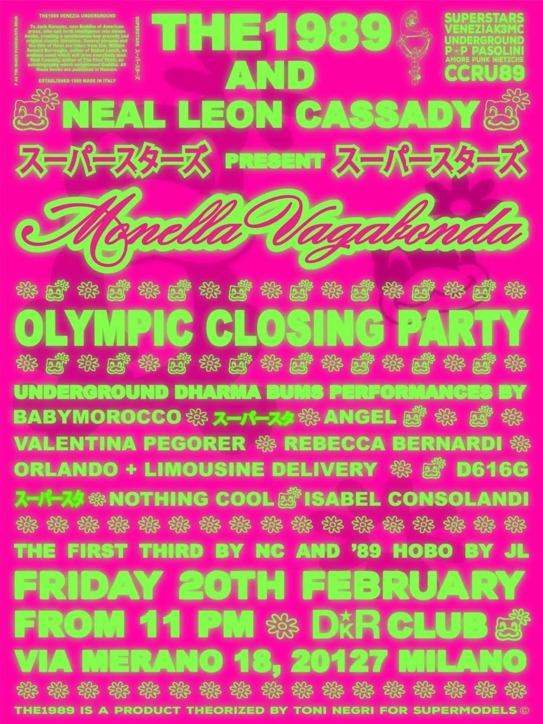 THE 1989 AND NEAL LEON CASSADY